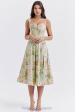衣類 House of CB サイラ ライト ジェイド プリント ミディ サンドレス 0N8J242 - Image 6
