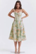 衣類 House of CB サイラ ライト ジェイド プリント ミディ サンドレス 0N8J242 - Image 7