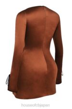 衣類 House of CB サキナ コッパーサテン ミニドレス 0N8J322 - Image 11