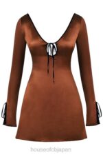 衣類 House of CB サキナ コッパーサテン ミニドレス 0N8J322 - Image 10