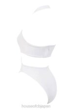 衣類 House of CB サバンナホワイトクロスオーバーホルターワンピース水着 0N8J1244 - Image 6