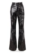 衣類 House of CB サフィー ブラック ビーガン レザー ハイウエスト パンツ 0N8J1012 - Image 5