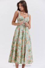 衣類 House of CB サブリナ ライト ジェイド プリント ビスチェ サンドレス 0N8J249 - Image 14