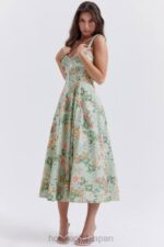 衣類 House of CB サブリナ ライト ジェイド プリント ビスチェ サンドレス 0N8J249 - Image 15