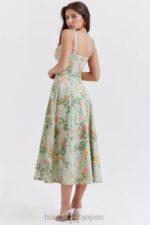 衣類 House of CB サブリナ ライト ジェイド プリント ビスチェ サンドレス 0N8J249 - Image 4
