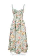 衣類 House of CB サブリナ ライト ジェイド プリント ビスチェ サンドレス 0N8J249 - Image 5