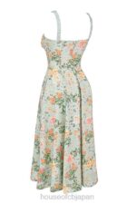 衣類 House of CB サブリナ ライト ジェイド プリント ビスチェ サンドレス 0N8J249 - Image 6