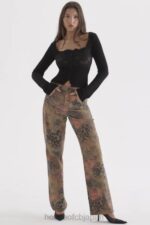衣類 House of CB サミア フローラル プリント ジーンズ 0N8J638 - Image 4