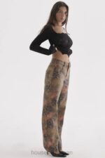 衣類 House of CB サミア フローラル プリント ジーンズ 0N8J638 - Image 8