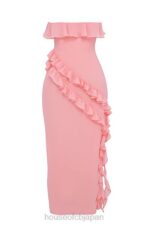 衣類 House of CB サリナ アプリコット フリル マキシドレス 0N8J234 - Image 8