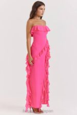 衣類 House of CB サリナ フクシア フリル マキシドレス 0N8J189 - Image 12