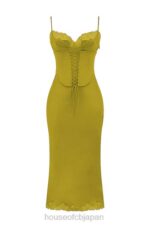衣類 House of CB サルマ シャルトルーズ サテン スリップ ドレス 0N8J288 - Image 3
