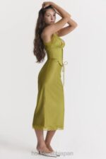 衣類 House of CB サルマ シャルトルーズ サテン スリップ ドレス 0N8J288 - Image 9