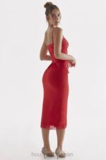 衣類 House of CB サルマ レッドローズサテンスリップドレス 0N8J293 - Image 15