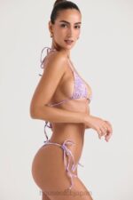 衣類 House of CB サントリーニバイオレットフローラルタイサイドビキニボトム 0N8J1217 - Image 6