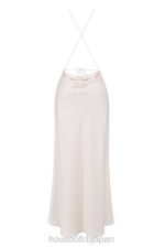 衣類 House of CB ザナブ アイボリー 太ももスリット マキシドレス 0N8J335 - Image 11