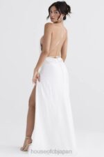 衣類 House of CB ザナブ アイボリー 太ももスリット マキシドレス 0N8J335 - Image 18