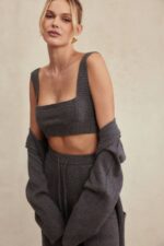 衣類 House of CB シア チャコール カシミア ブレンド ブラレット 0N8J647 - Image 12