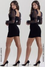衣類 House of CB シアナブラックベルベットミニドレス 0N8J120 - Image 3