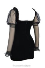 衣類 House of CB シアナブラックベルベットミニドレス 0N8J120 - Image 5