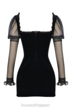 衣類 House of CB シアナブラックベルベットミニドレス 0N8J120 - Image 6