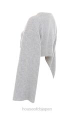 衣類 House of CB シャナ グレー オーバーサイズ クロップ リブセーター 0N8J771 - Image 3