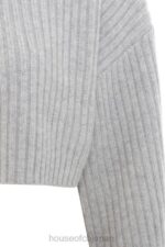 衣類 House of CB シャナ グレー オーバーサイズ クロップ リブセーター 0N8J771 - Image 6
