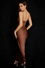 衣類 House of CB シャルメイン チョコレート コルセット マキシドレス 0N8J514 - Image 6