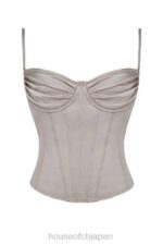 衣類 House of CB シャンタル シャンパンサテントップ 0N8J683 - Image 6