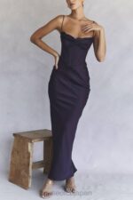 衣類 House of CB シャーメイン ナイトシェード コルセット マキシドレス 0N8J380 - Image 14