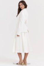 衣類 House of CB シュゼット アイボリー ギャザーミディスカート 0N8J839 - Image 9