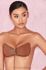 衣類 House of CB シリコンプッシュアップインビジブルブラ - キャラメル 0N8J1281 - Image 3