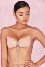 衣類 House of CB シリコンプッシュアップインビジブルブラ - ベージュ 0N8J1305