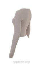 衣類 House of CB シルビア トープ リブニット カーディガン 0N8J696 - Image 4