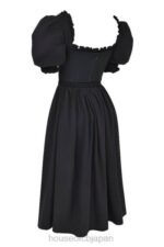 衣類 House of CB シルヴァーナ ブラック パフスリーブ ミディ サンドレス 0N8J225 - Image 10