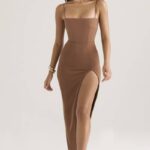 衣類 House of CB ジェイダトーストコルセットマキシドレス 0N8J446
