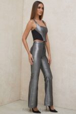 衣類 House of CB ジャスシルバーキックフレアパンツ 0N8J992 - Image 5