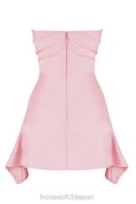 衣類 House of CB ジャスミン ローズ ピンク ドレープ ストラップレス コルセット ドレス 0N8J403 - Image 4