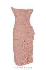 衣類 House of CB ジュリアナ ブラッシュ ストラップレス シャーリング ミディドレス 0N8J481 - Image 7