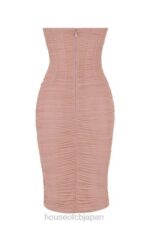 衣類 House of CB ジュリアナ ブラッシュ ストラップレス シャーリング ミディドレス 0N8J481 - Image 8