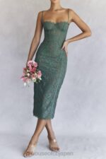 衣類 House of CB ジョエル フォレスト レース ミディドレス 0N8J383 - Image 6