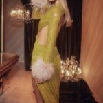 衣類 House of CB ジーナ・シャルトルーズ クリスタルマキシドレス 0N8J332