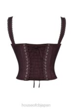衣類 House of CB ジーニ リッチブラウン レースバックコルセット 0N8J11 - Image 9