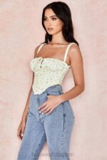 衣類 House of CB ジーンレモンフローラルコルセット 0N8J106 - Image 9
