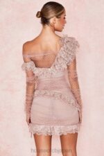 衣類 House of CB スイバブラッシュレースフリルミニドレス 0N8J632 - Image 3
