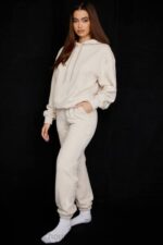 衣類 House of CB スカイ オートミール フリース バック ジョギング パンツ 0N8J953 - Image 4