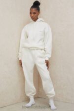 衣類 House of CB スカイオフホワイトフリースバックジョギングパンツ 0N8J999 - Image 3