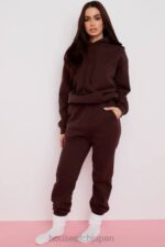 衣類 House of CB スカイチョコレートフリースバックジョギングパンツ 0N8J975 - Image 9