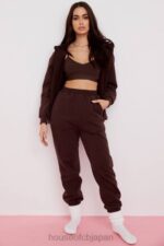 衣類 House of CB スカイチョコレートフリースバックジョギングパンツ 0N8J975 - Image 10