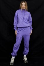 衣類 House of CB スカイパープルフリースバックジョギングパンツ 0N8J947 - Image 2